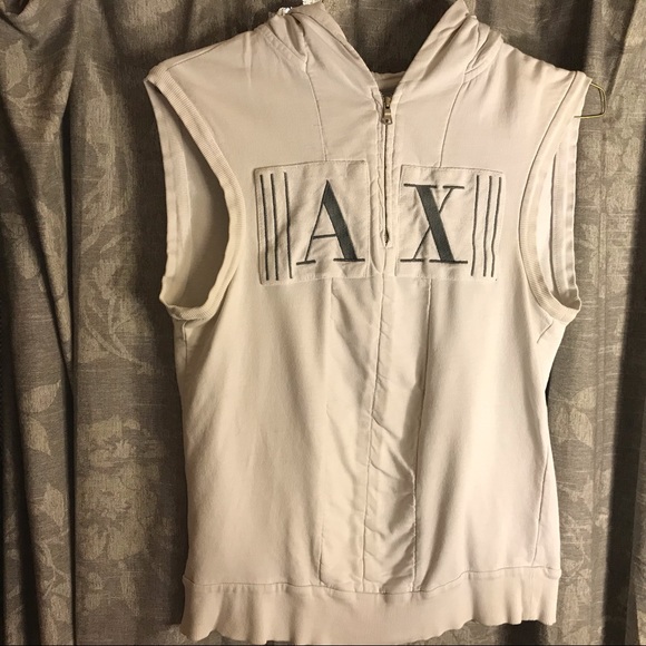 armani sleeveless hoodie